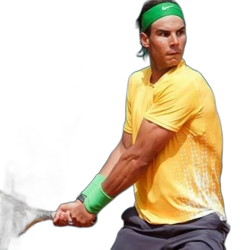 photorealistic, green, tennis, player transparent PNG cut-out