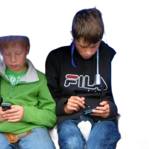 3d render, concept art, three, boys transparent PNG cut-out