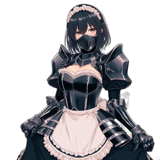 dress, robot, mask, weapon transparent PNG cut-out