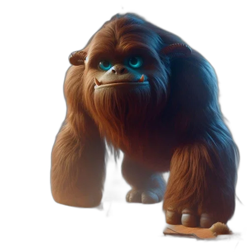 creature, animal, staff, hair transparent PNG cut-out