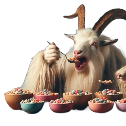 food, animal, 3d render, concept art transparent PNG cut-out