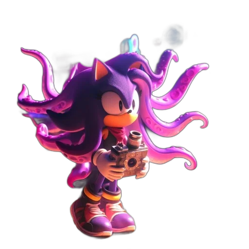 hair, creature, weapon, staff transparent PNG cut-out