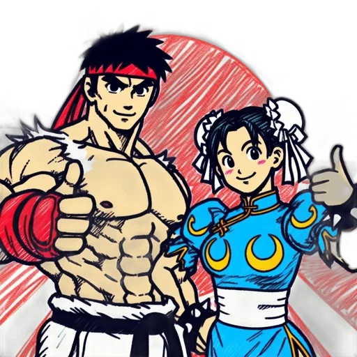 pixel art, anime, concept art, comic book art transparent PNG cut-out