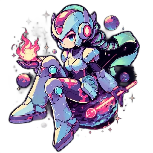 robot, staff, creature, weapon transparent PNG cut-out