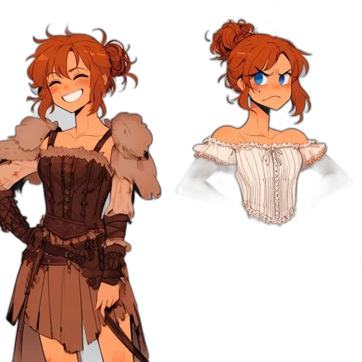 dress, concept art, fantasy art, pixel art transparent PNG cut-out
