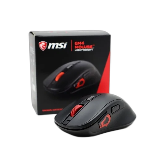 black, computer, mouse, red transparent PNG cut-out