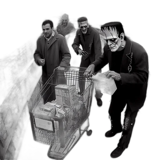 concept art, cyberpunk, comic book art, 3d render transparent PNG cut-out