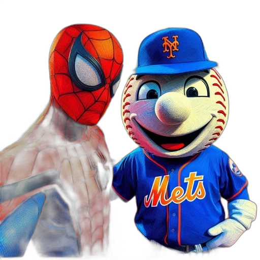 mask, 3d render, concept art, spider-man transparent PNG cut-out