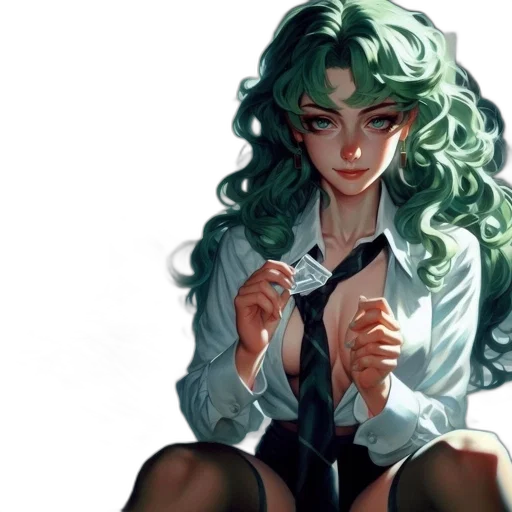 dress, concept art, comic book art, anime transparent PNG cut-out
