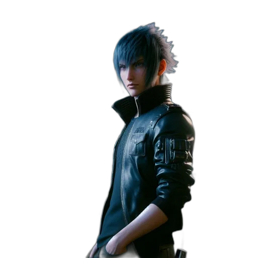 jacket, weapon, dragon, staff transparent PNG cut-out