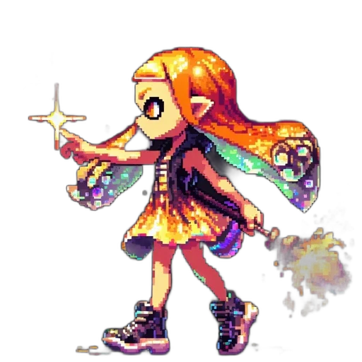 weapon, dress, staff, creature transparent PNG cut-out