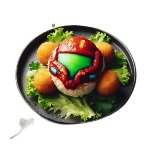 food, robot, mask, creature transparent PNG cut-out