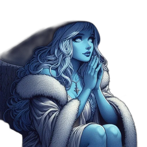 comic book art, fantasy art, concept art, watercolor transparent PNG cut-out