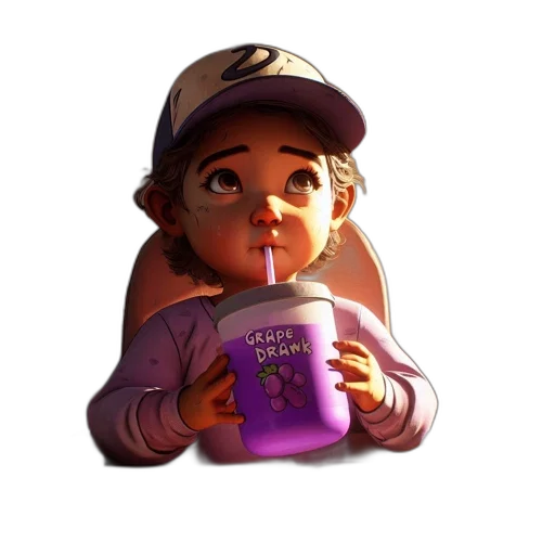 bottle, food, face, creature transparent PNG cut-out