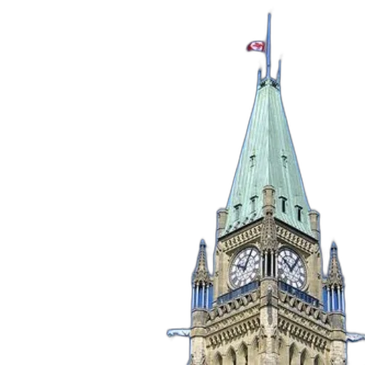 building, clock, tower, canadian transparent PNG cut-out