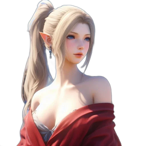dress, staff, face, concept art transparent PNG cut-out