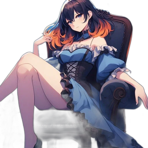 dress, crown, staff, sword transparent PNG cut-out