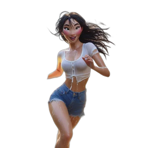 dress, concept art, 3d render, comic book art transparent PNG cut-out