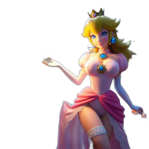 dress, crown, staff, concept art transparent PNG cut-out