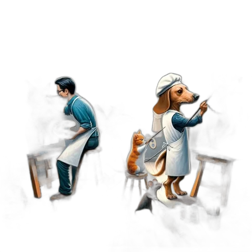 staff, furniture, concept art, 3d render transparent PNG cut-out