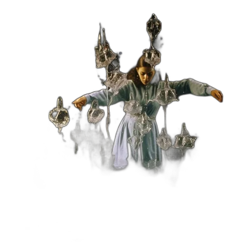 mask, creature, staff, crown transparent PNG cut-out