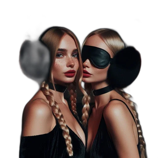 mask, jewelry, hat, hair transparent PNG cut-out
