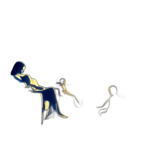 creature, robot, staff, hair transparent PNG cut-out