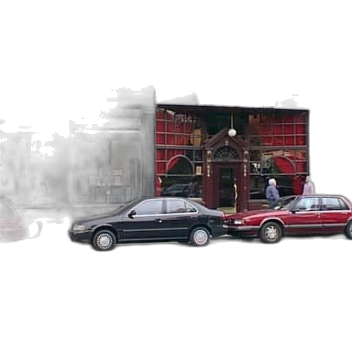 car, furniture, building, concept art transparent PNG cut-out