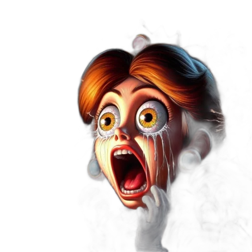 face, mask, creature, staff transparent PNG cut-out