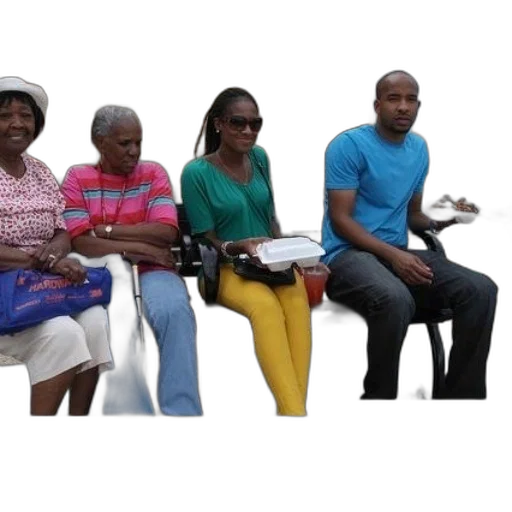 staff, group, people, sit transparent PNG cut-out