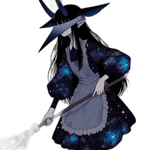 staff, dress, hat, mask transparent PNG cut-out