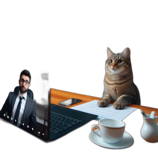 staff, animal, furniture, 3d render transparent PNG cut-out