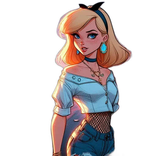 dress, comic book art, concept art, cartoon transparent PNG cut-out