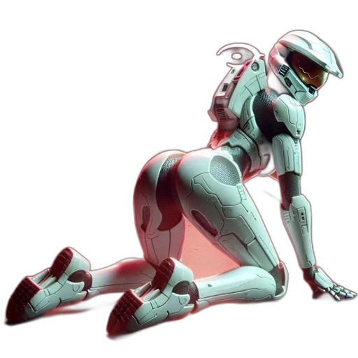 robot, concept art, cyberpunk, comic book art transparent PNG cut-out