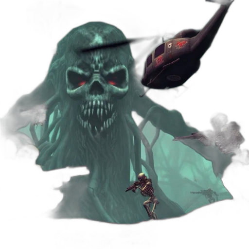 mask, creature, staff, face transparent PNG cut-out