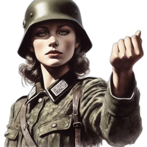 weapon, hat, jacket, staff transparent PNG cut-out