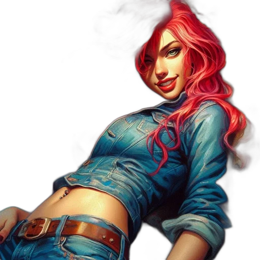 jacket, comic book art, concept art, fantasy art transparent PNG cut-out