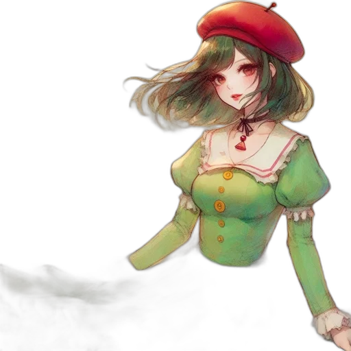 hat, staff, dress, crown transparent PNG cut-out