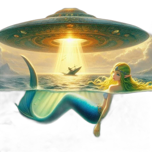 creature, concept art, fantasy art, underwater transparent PNG cut-out