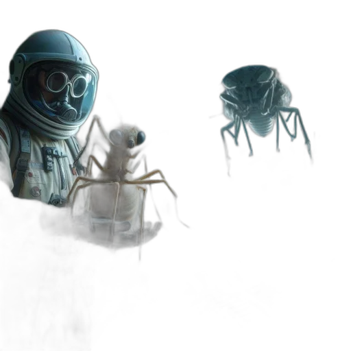 creature, mask, robot, concept art transparent PNG cut-out