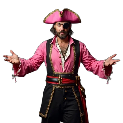 jacket, hat, staff, concept art transparent PNG cut-out
