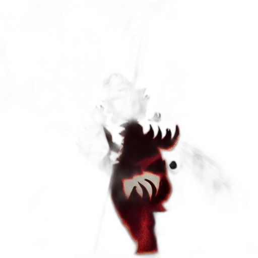 dragon, creature, staff, mask transparent PNG cut-out