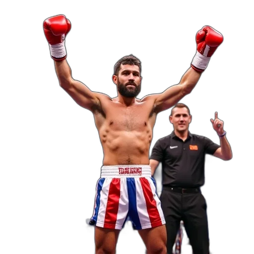 male, boxer, celebrating, victory transparent PNG cut-out