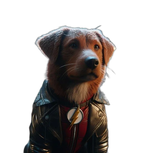 jacket, staff, animal, face transparent PNG cut-out