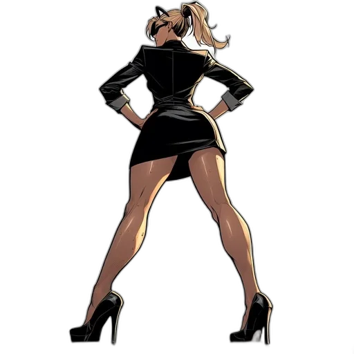 dress, concept art, cartoon, comic book art transparent PNG cut-out