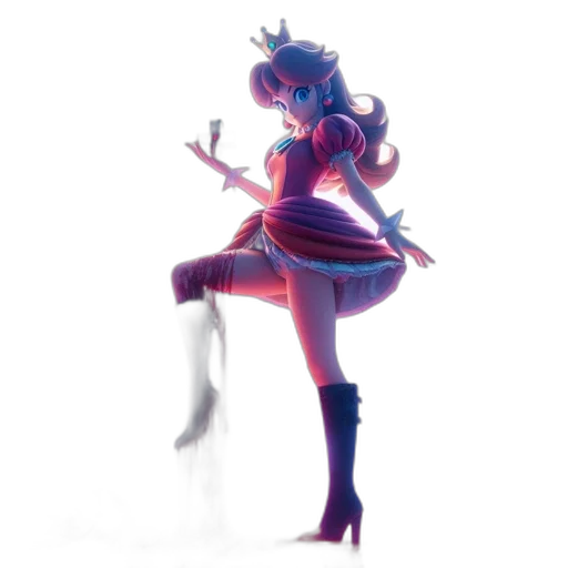 dress, staff, weapon, crown transparent PNG cut-out