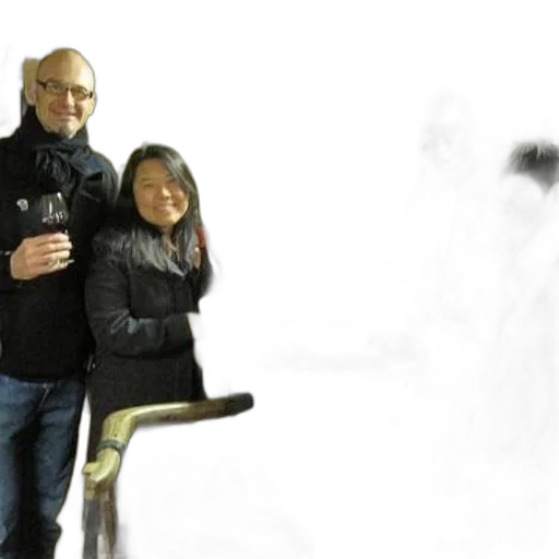 staff, robot, umbrella, jacket transparent PNG cut-out