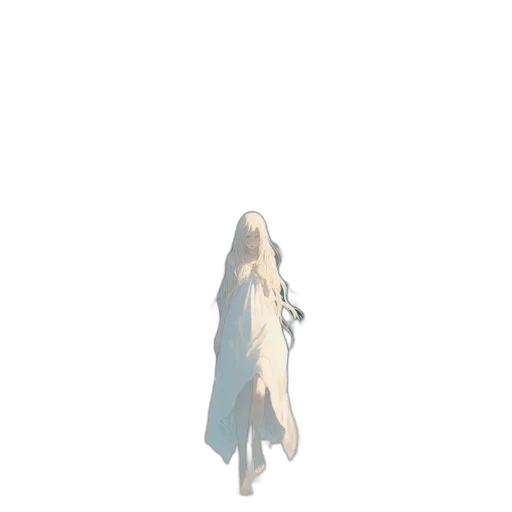 dress, creature, mask, hair transparent PNG cut-out