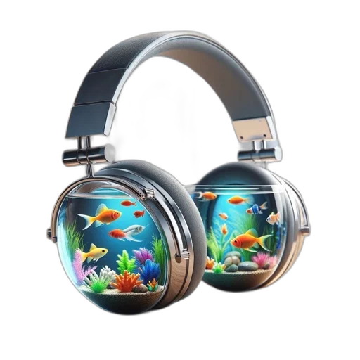vaporwave, photorealistic, concept art, underwater transparent PNG cut-out