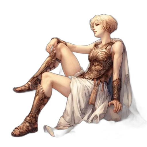 dress, shoes, sword, weapon transparent PNG cut-out